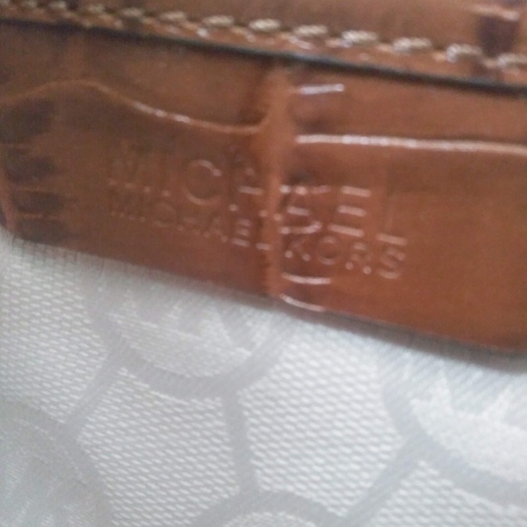 Michael Kors "Hamilton" Zebra Print Canvas & Leather Trim Tote - Picture 13 of 16